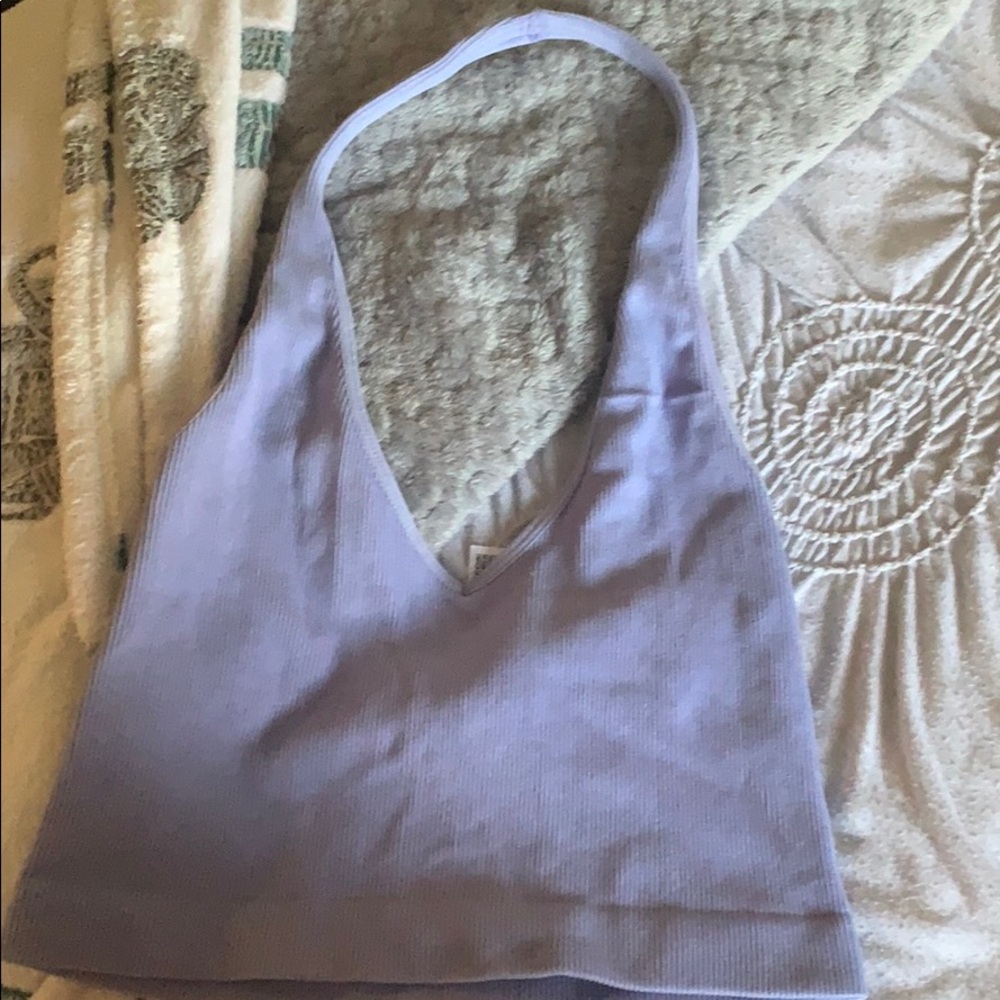 A lavender crop top 💜💜 - Picture 1 of 2